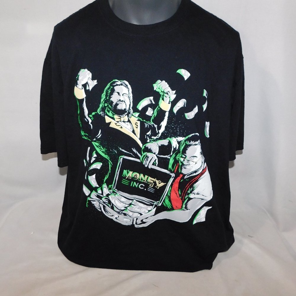 Money Inc. Ted DiBiase IRS Graphic shirt Pro Wrestling Crate WWE WWF Mens 2XL